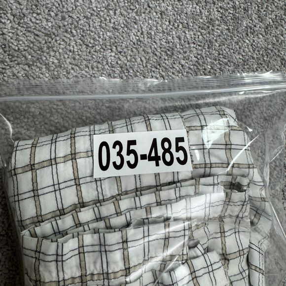 The North Face Y2K Button Down Shirt Mens Medium White Brown Plaid Short Sleeve - Picture 11 of 11